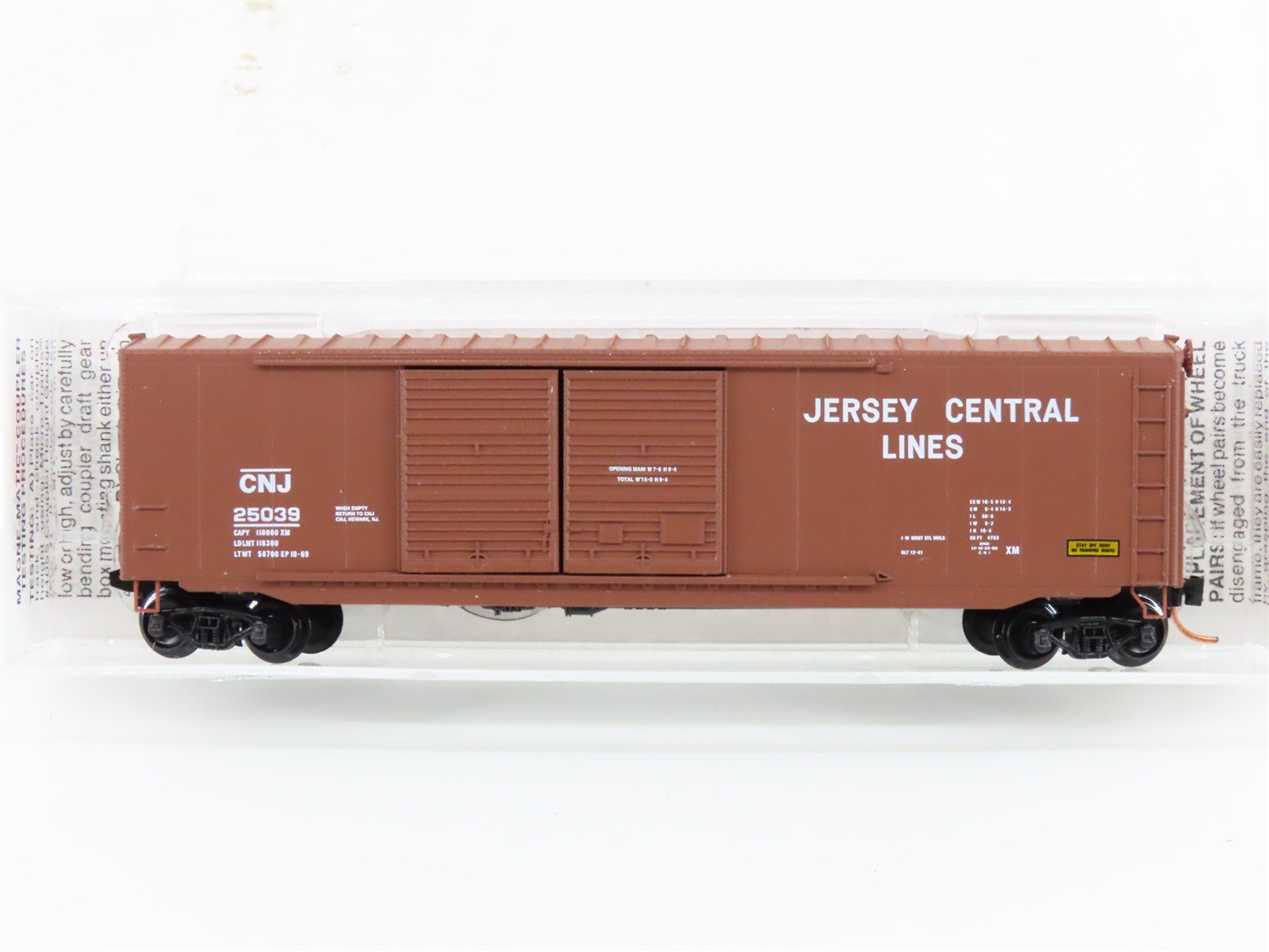 N Scale Micro-Trains MTL 37040 CNJ Jersey Central Lines 50' Box Car #25039