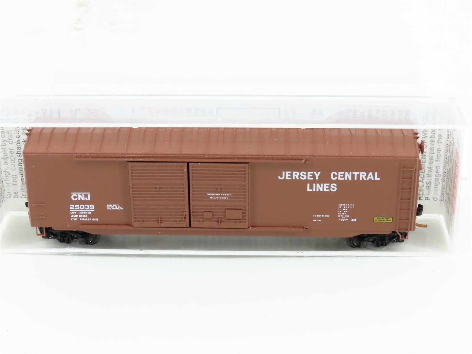 N Scale Micro-Trains MTL 37040 CNJ Jersey Central Lines 50' Box Car #25039