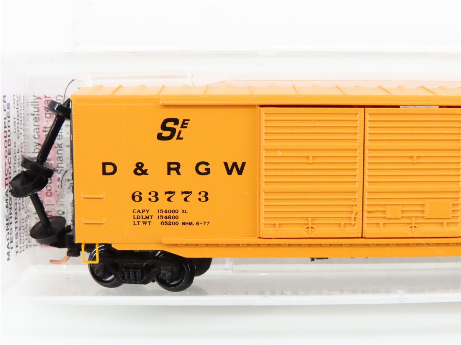 N Scale Micro-Trains MTL 37070 D&RGW Rio Grande 50' Double Door Box Car #63773