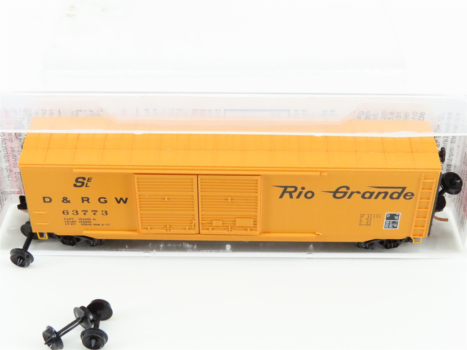 N Scale Micro-Trains MTL 37070 D&RGW Rio Grande 50' Double Door Box Car #63773