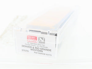 N Scale Micro-Trains MTL 37070 D&RGW Rio Grande 50' Double Door Box Car #63773