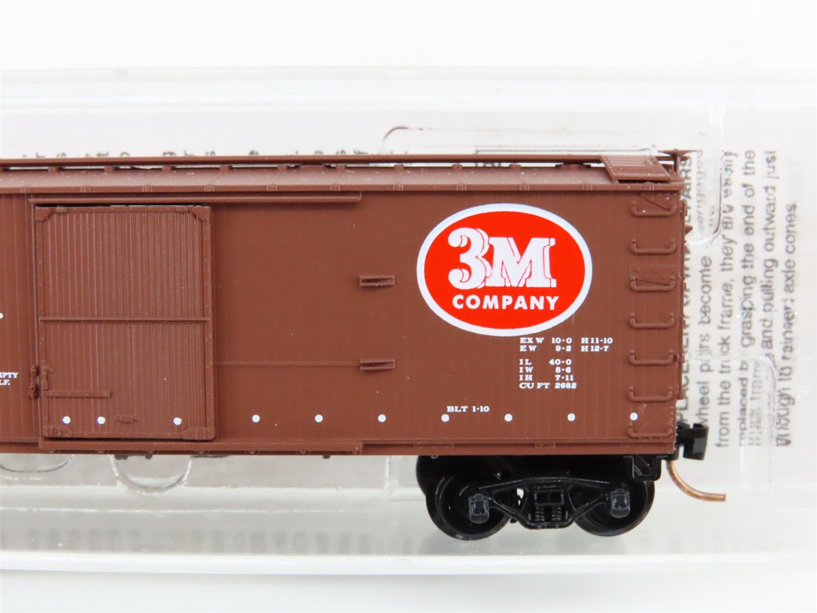 N Scale Micro-Trains MTL 39190 MINX Minnesota Mining & Mfg. 40' Box Car #1040