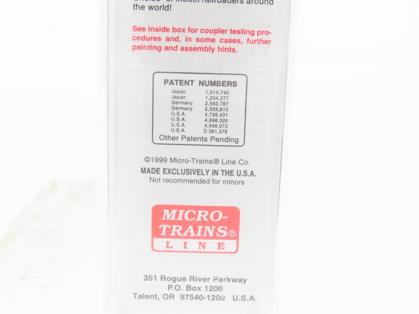 N Scale Micro-Trains MTL 39190 MINX Minnesota Mining & Mfg. 40' Box Car #1040