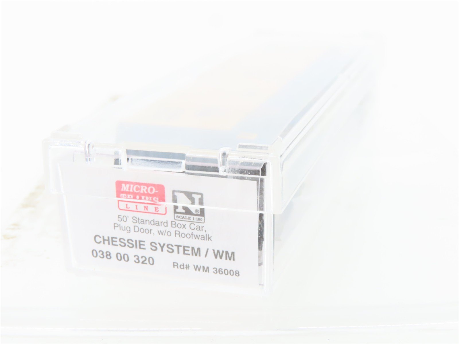 N Scale Micro-Trains MTL 03800320 WM Chessie System 50' Plug Door Box Car #36008