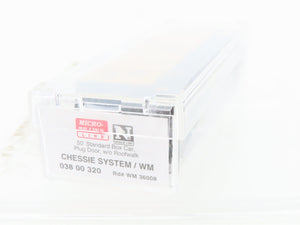 N Scale Micro-Trains MTL 03800320 WM Chessie System 50' Plug Door Box Car #36008