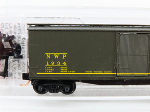 N Scale Micro-Trains MTL 39140 NWP North Western Pacific 40' Wood Box Car #1934