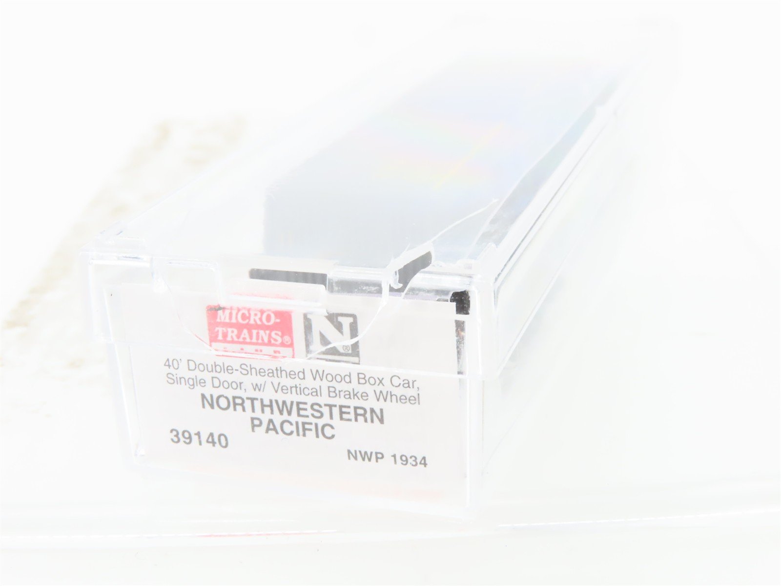 N Scale Micro-Trains MTL 39140 NWP North Western Pacific 40' Wood Box Car #1934