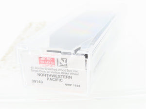 N Scale Micro-Trains MTL 39140 NWP North Western Pacific 40' Wood Box Car #1934