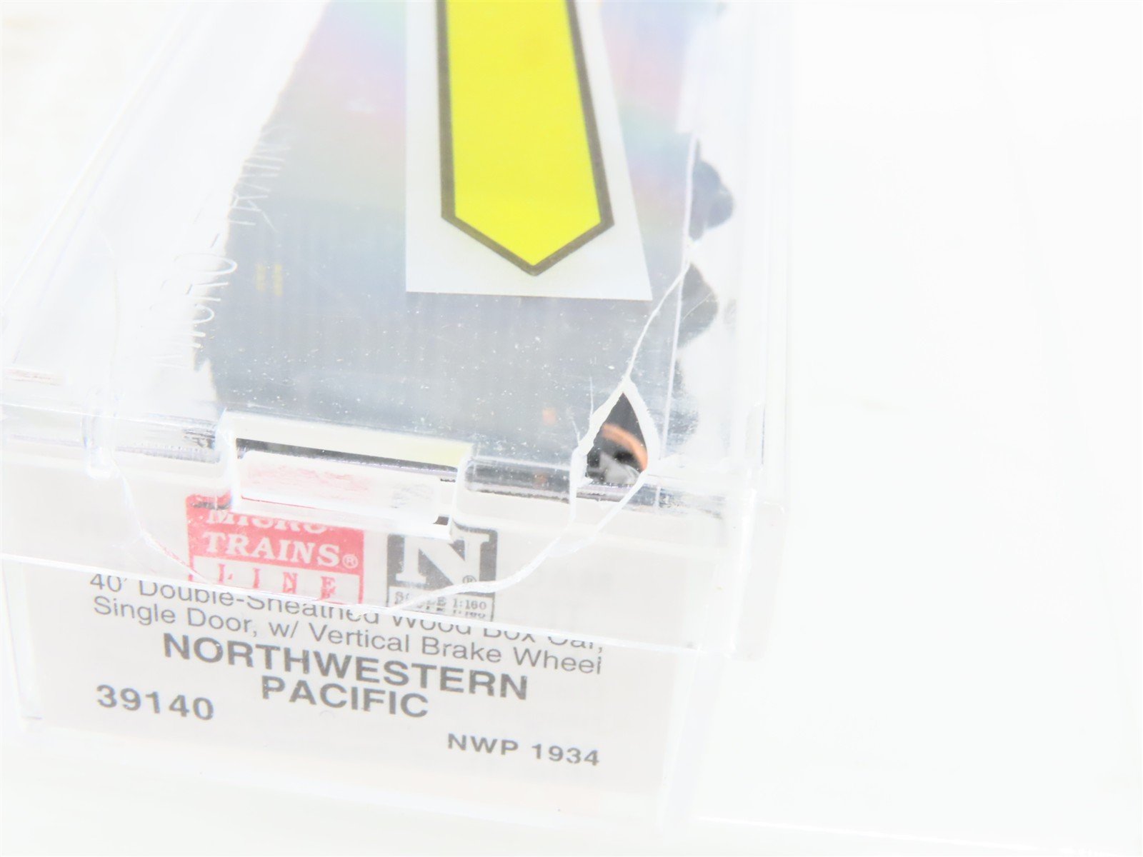 N Scale Micro-Trains MTL 39140 NWP North Western Pacific 40' Wood Box Car #1934