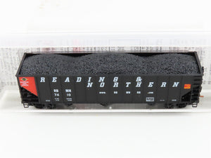 N Micro-Trains MTL 108090 RBMN Reading & Northern 3-Bay Hopper #7410 w/ Load