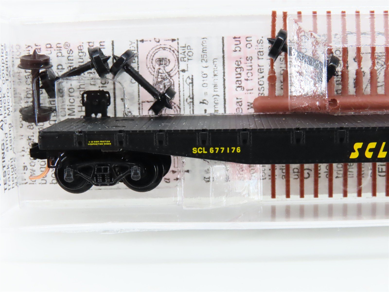 N Scale Micro-Trains MTL 45170 SCL Seaboard Coast Line 50' Flat Car #677176