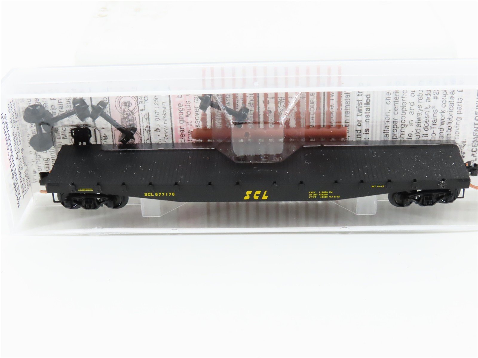 N Scale Micro-Trains MTL 45170 SCL Seaboard Coast Line 50' Flat Car #677176