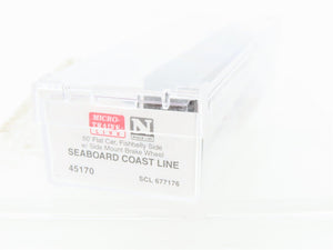 N Scale Micro-Trains MTL 45170 SCL Seaboard Coast Line 50' Flat Car #677176
