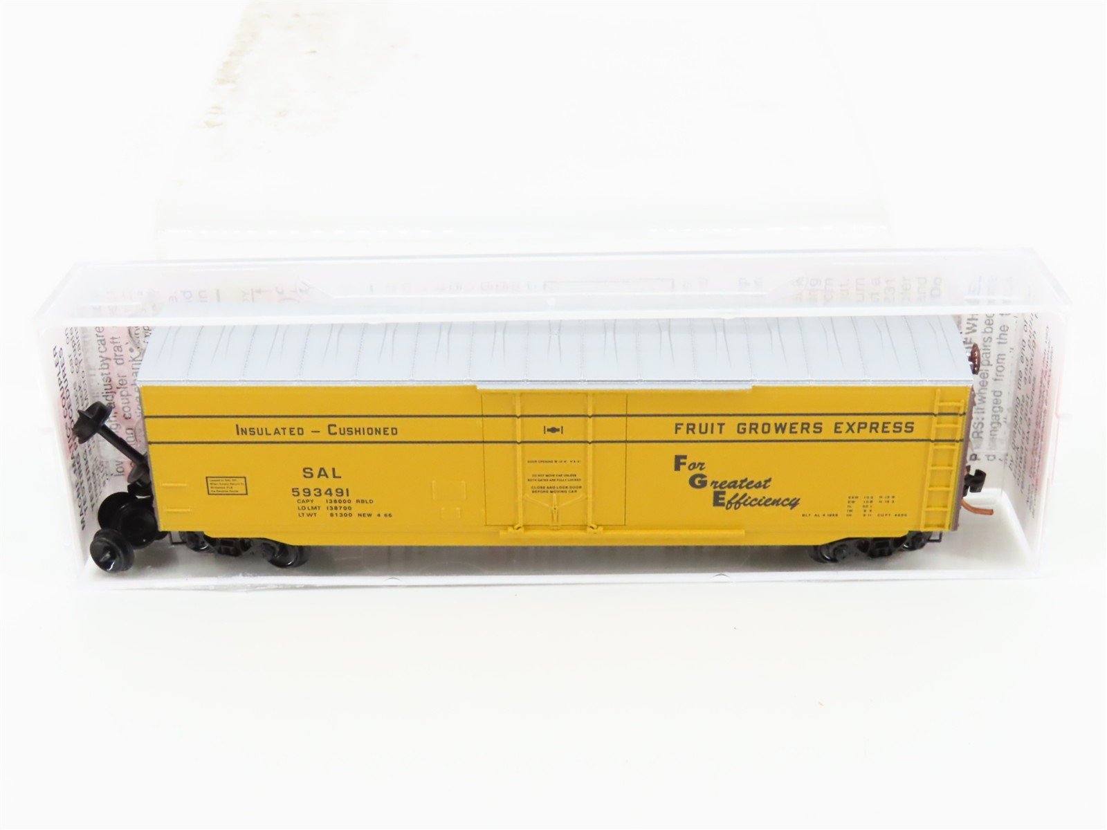 N Scale Micro-Trains MTL 03800380 SAL Fruit Growers Express 50' Box Car #593491