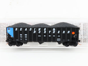 N Micro-Trains MTL 108080 RBMN Reading & Northern 3-Bay Hopper #7286 w/ Load