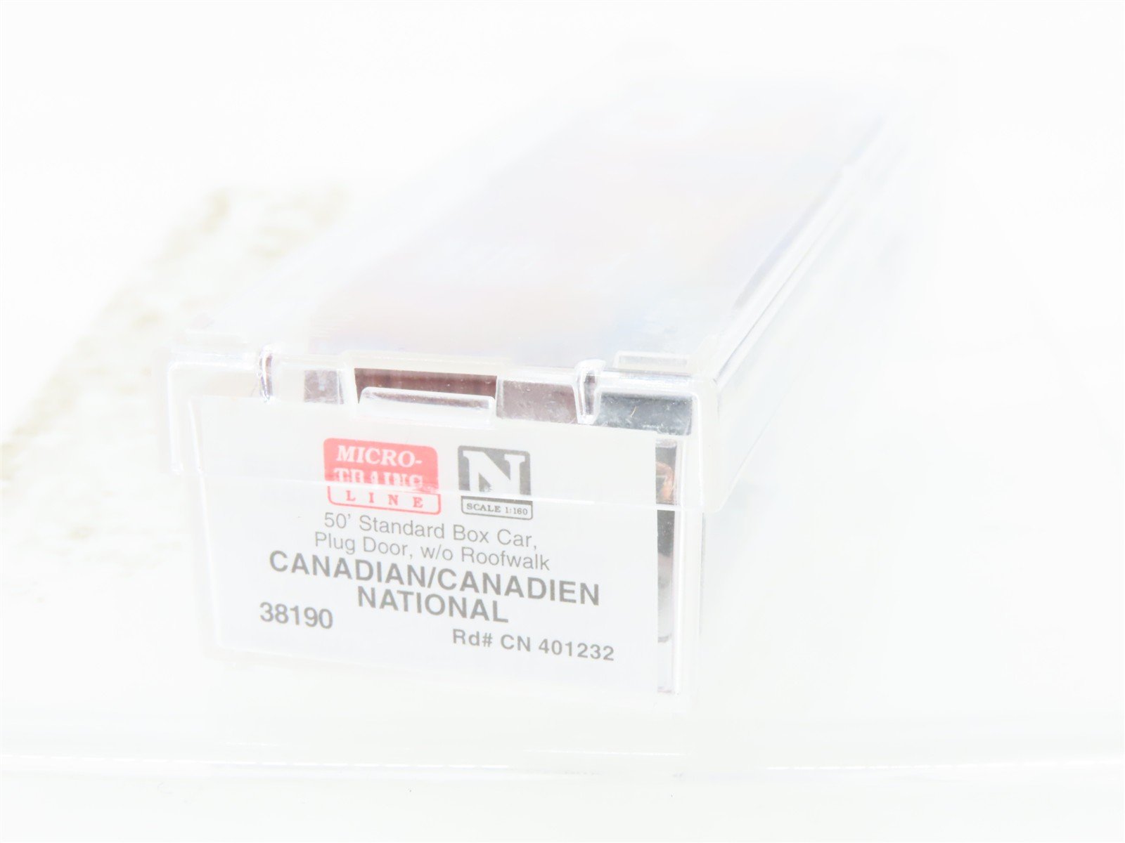 N Scale Micro-Trains MTL 38190 CN Canadian National 50' Plug Door Boxcar #401232