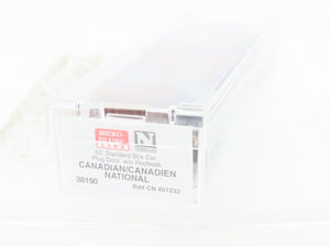 N Scale Micro-Trains MTL 38190 CN Canadian National 50' Plug Door Boxcar #401232