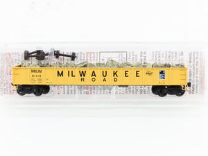 N Micro-Trains MTL 48110.2 MILW Milwaukee Road 50' Gondola #81119 w/ Rock Load