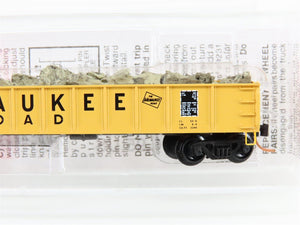 N Micro-Trains MTL 48110.2 MILW Milwaukee Road 50' Gondola #81119 w/ Rock Load