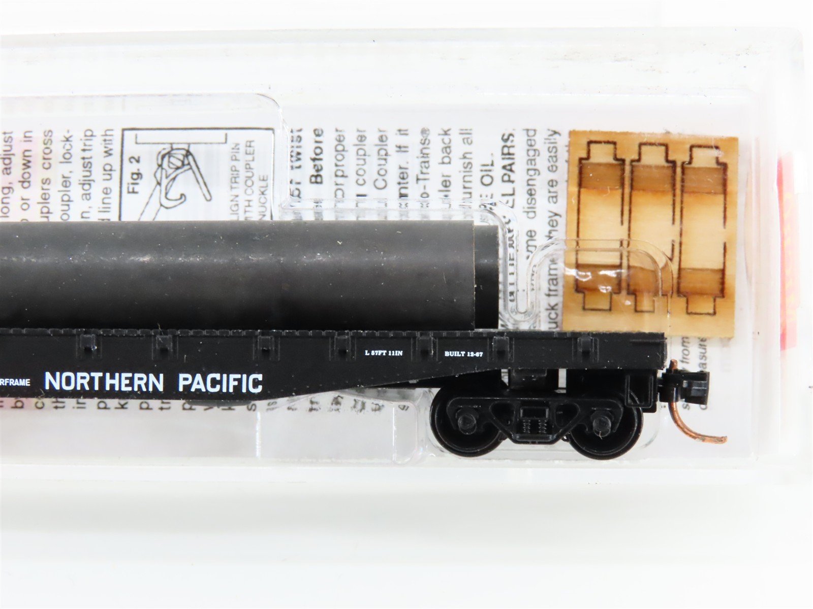 N Scale Micro-Trains MTL 04500250 NP Northern Pacific 50' Flat Car #62720 w/Load