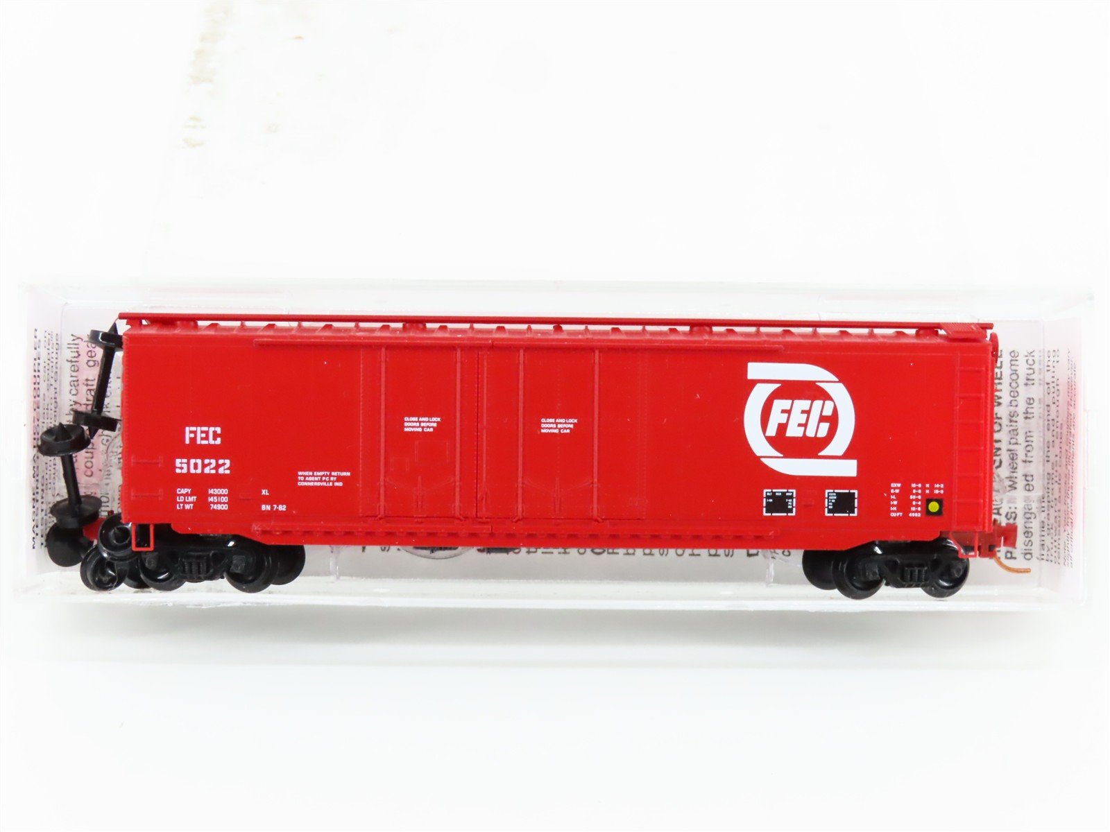 N Scale Micro-Trains MTL 03600060 FEC Florida East Coast 50' Box Car #5022