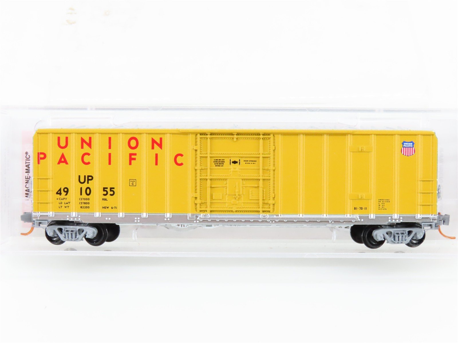 N Scale Micro-Trains MTL 02700351 UP Union Pacific 50' Plug Door Box Car #491055