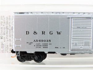 N Scale Micro-Trains MTL 02000776 D&RGW Rio Grande 40' Box Car #AX-69035