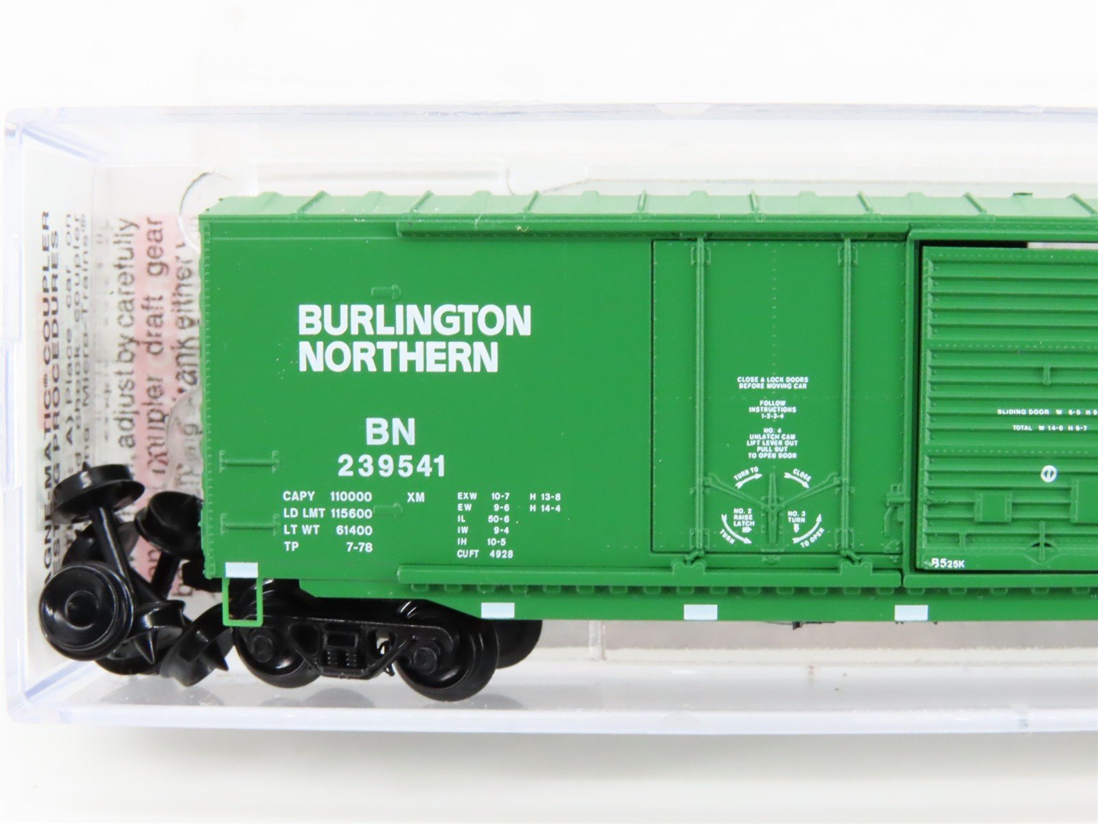 N Scale Micro-Trains MTL 07600090 BN Burlington Northern 50' Box Car #239541