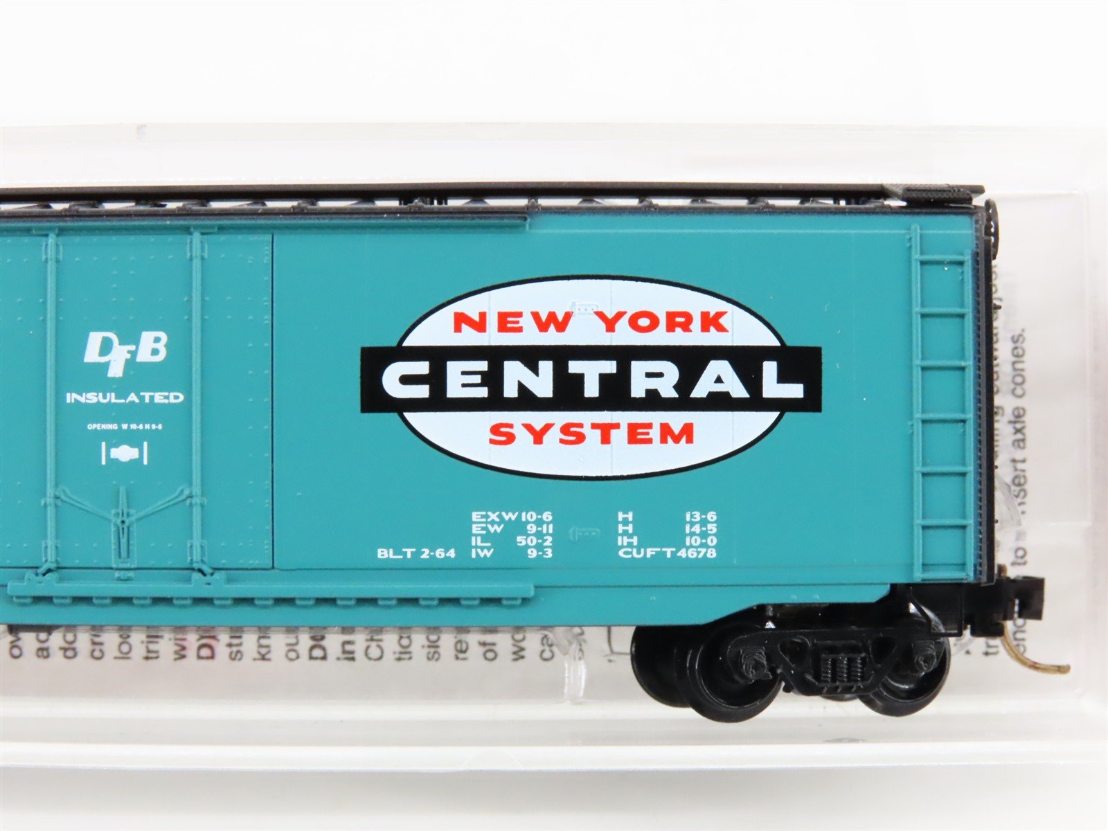 N Scale Micro-Trains MTL 32250 NYC New York Central 50' Plug Door Box Car #78926