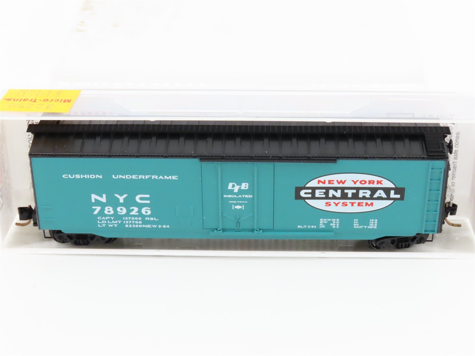 N Scale Micro-Trains MTL 32250 NYC New York Central 50' Plug Door Box Car #78926