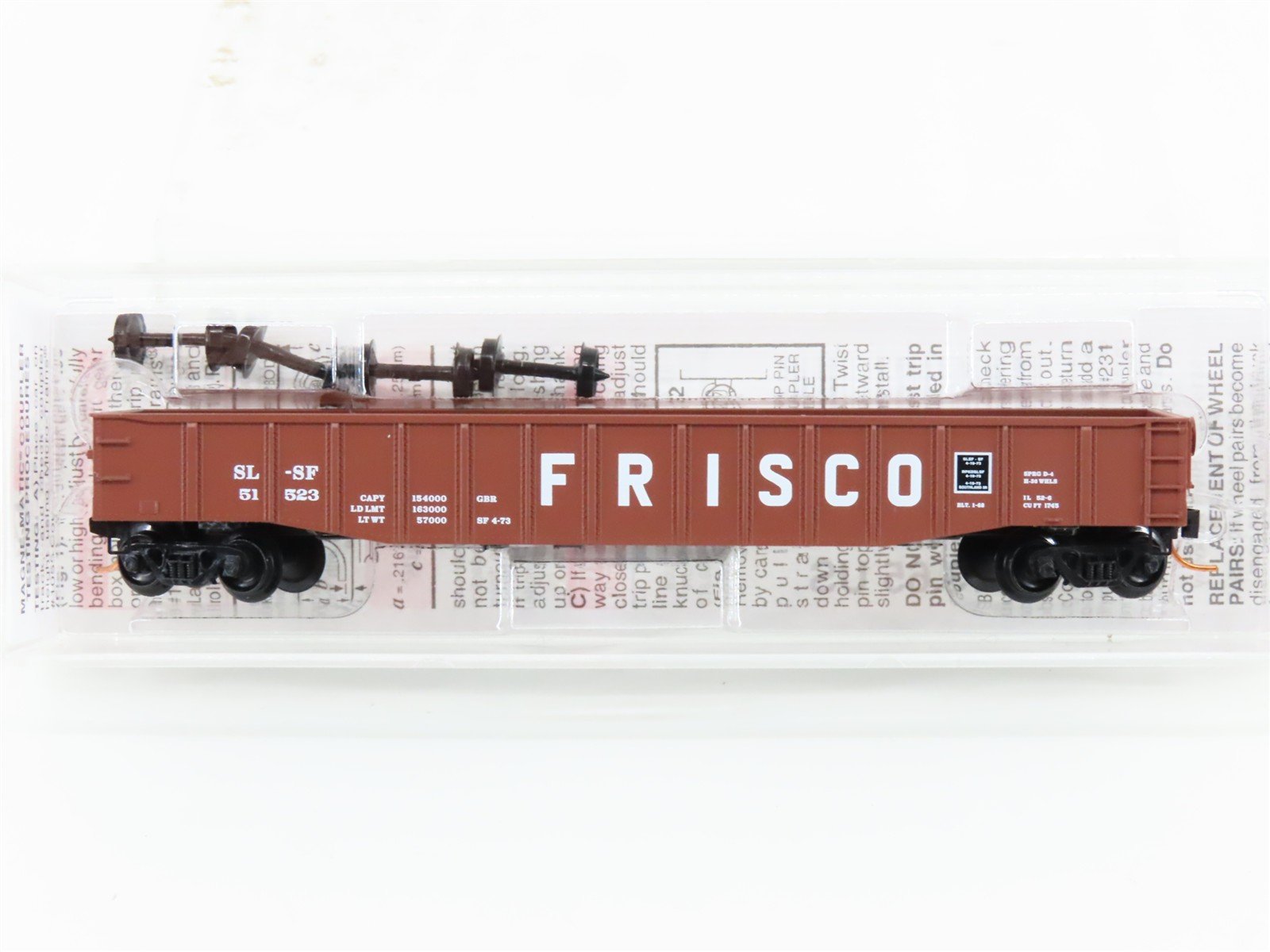 N Scale Micro-Trains MTL 10500530 SL-SF Frisco 50' Fixed End Gondola #51523