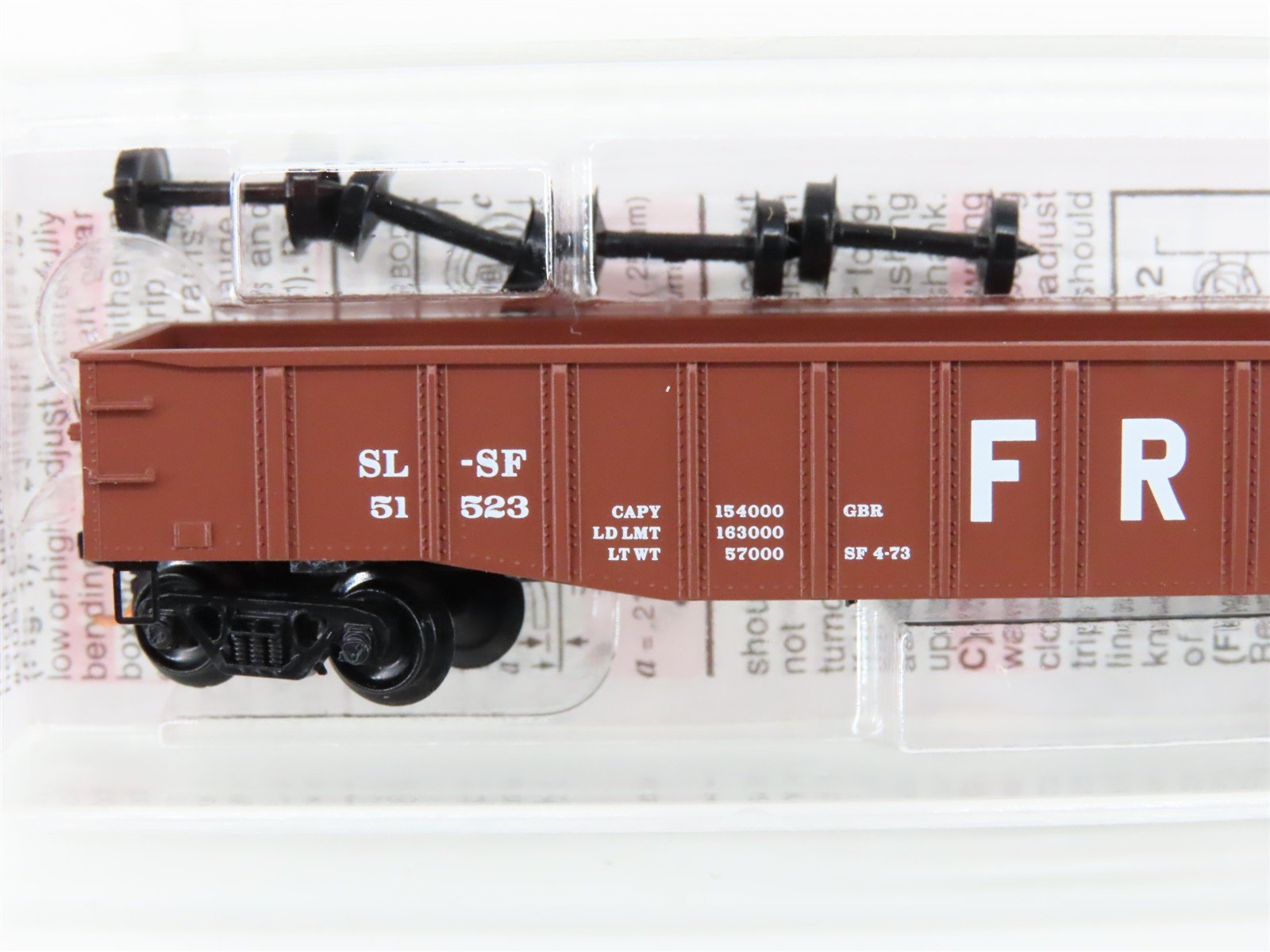 N Scale Micro-Trains MTL 10500530 SL-SF Frisco 50' Fixed End Gondola #51523