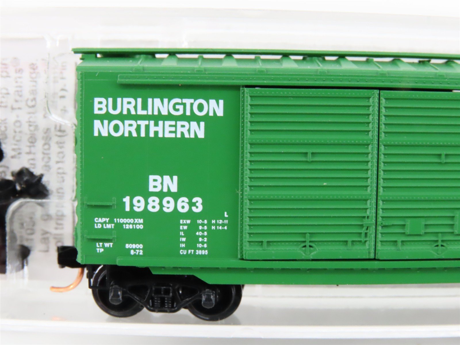 N Scale Micro-Trains MTL 23080 BN Burlington Northern 40' Box Car #198963