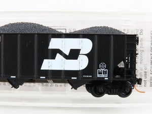 N Micro-Trains MTL 108110 BN Burlington Northern 3-Bay Hopper #528932 w/ Load