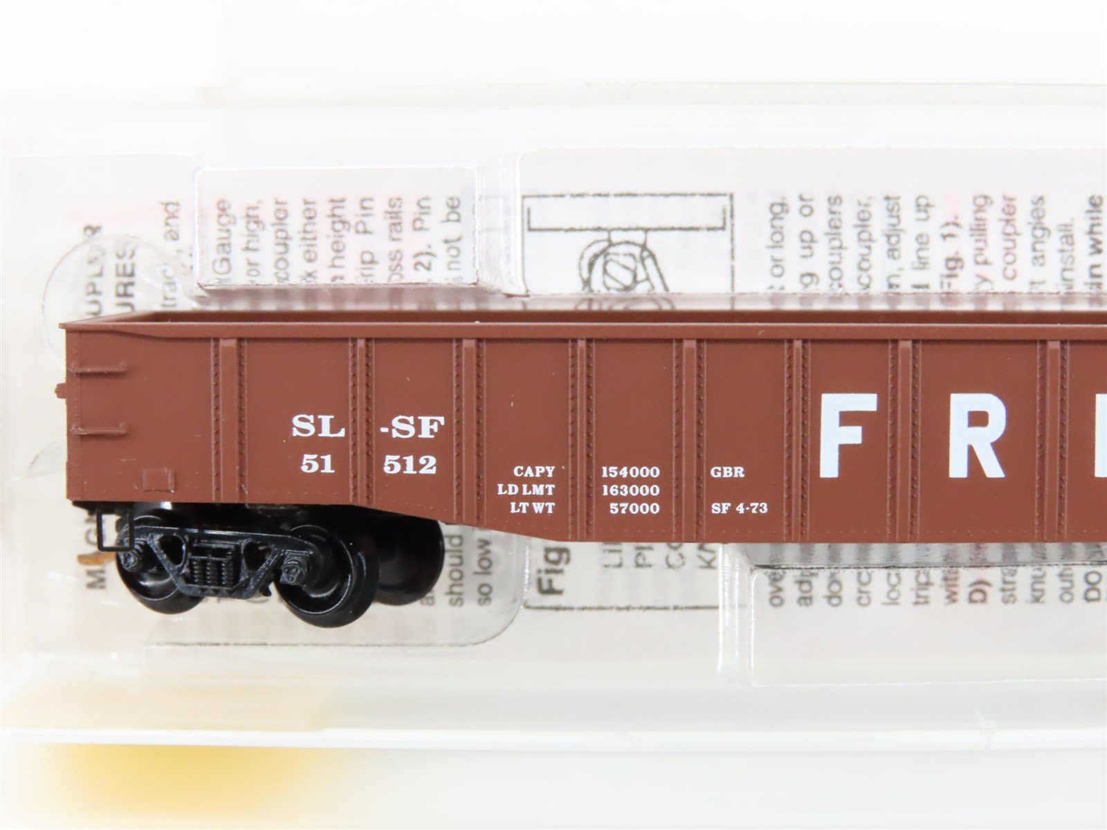 N Scale Micro-Trains MTL 105530 SL-SF Frisco 50' Fixed End Gondola #51512