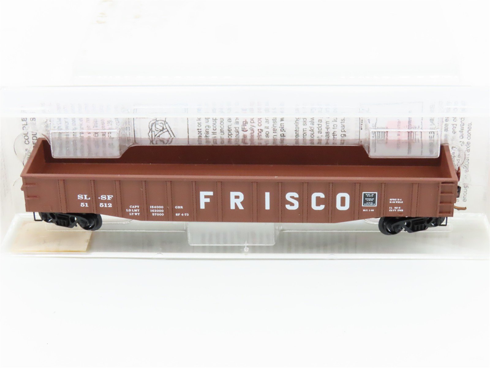 N Scale Micro-Trains MTL 105530 SL-SF Frisco 50' Fixed End Gondola #51512