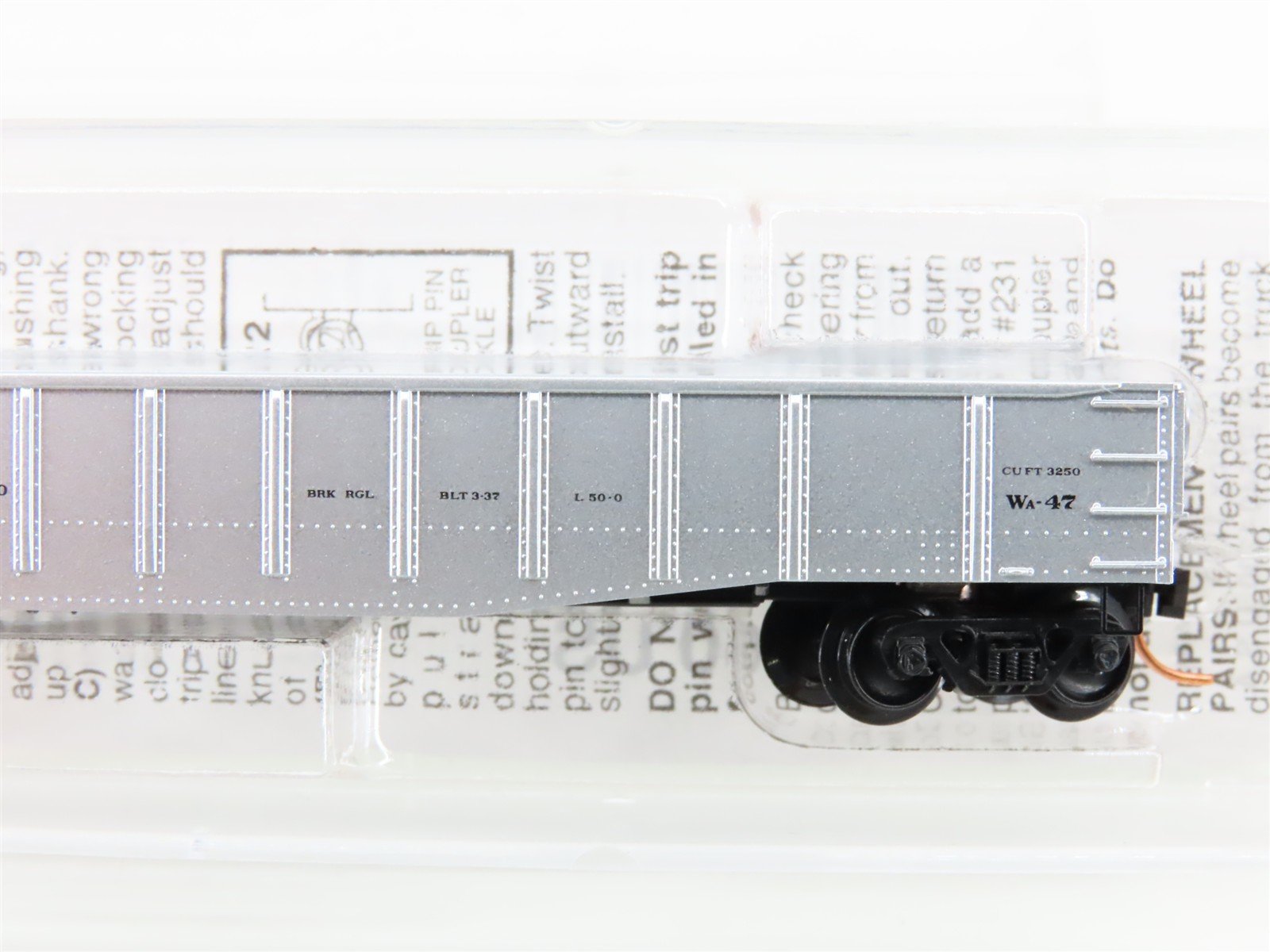 N Scale Micro-Trains MTL 105060 ATSF Santa Fe 50' Fixed End Gondola #208522 MW