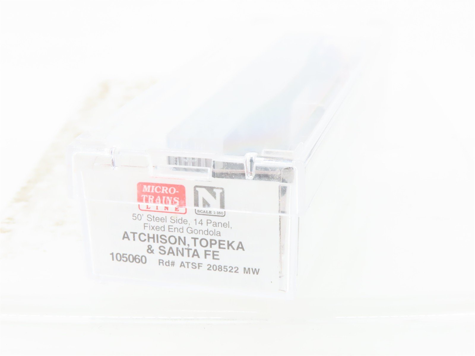 N Scale Micro-Trains MTL 105060 ATSF Santa Fe 50' Fixed End Gondola #208522 MW