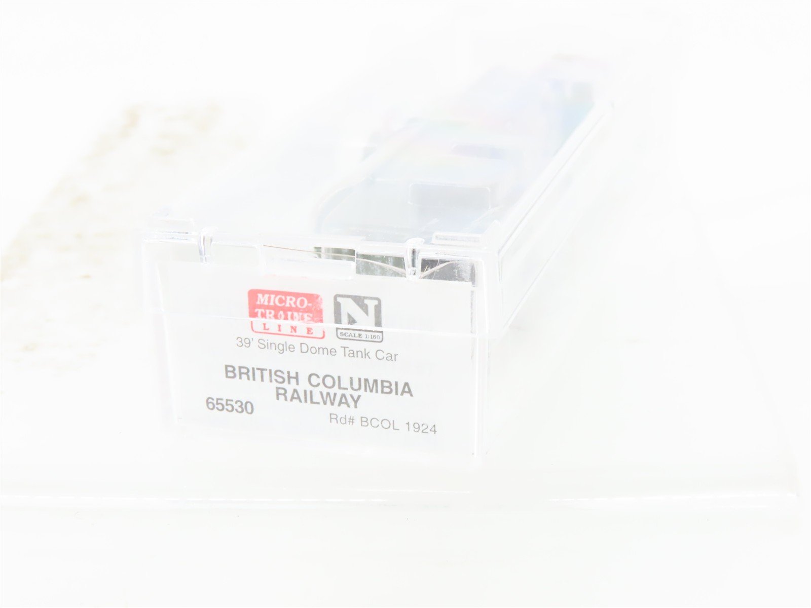 N Scale Micro-Trains MTL 65530 BCOL British Columbia Single Dome Tank Car #1924