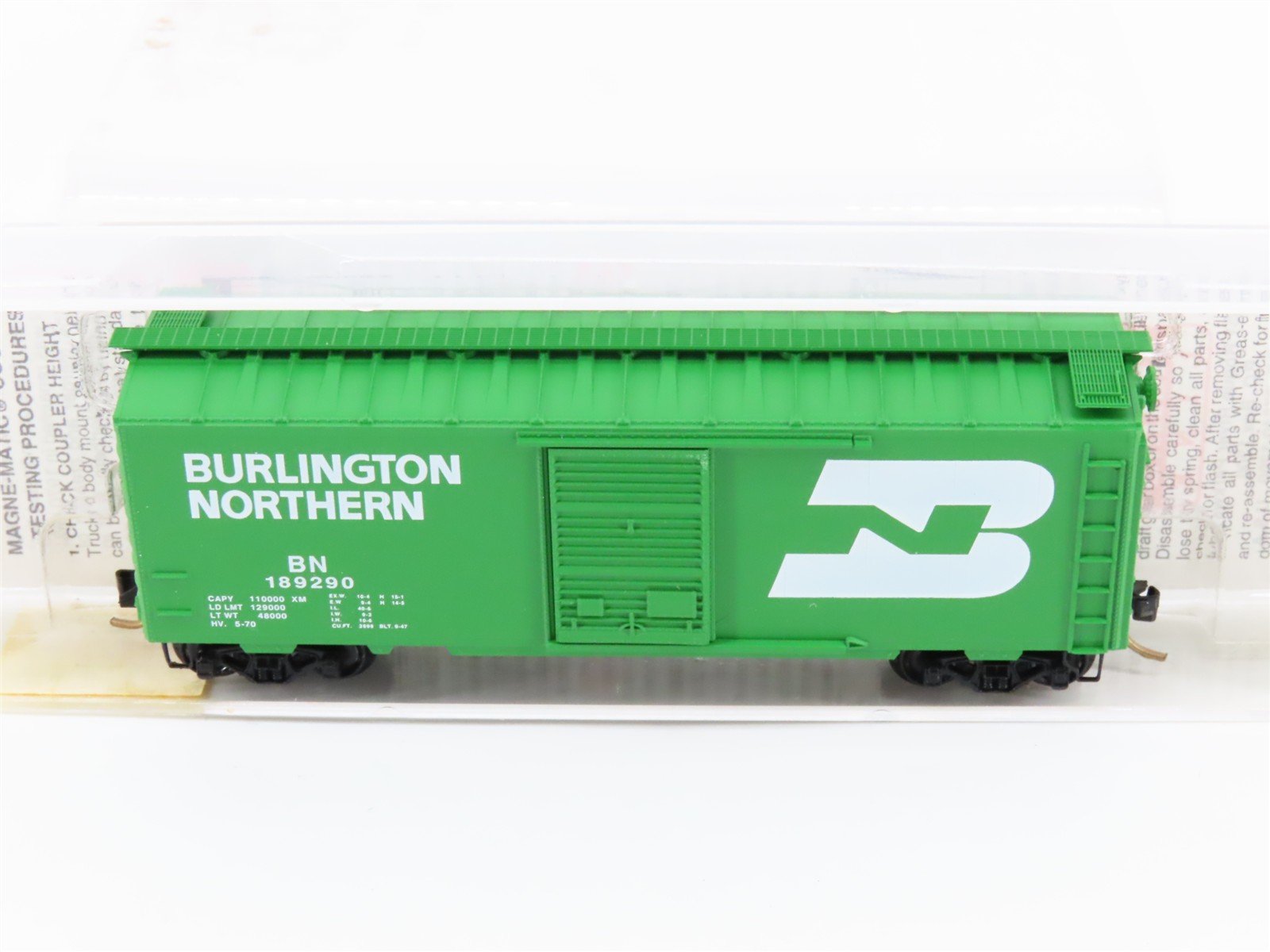 N Scale Micro-Trains MTL 20306/3 BN Burlington Northern 40' Box Car #189290