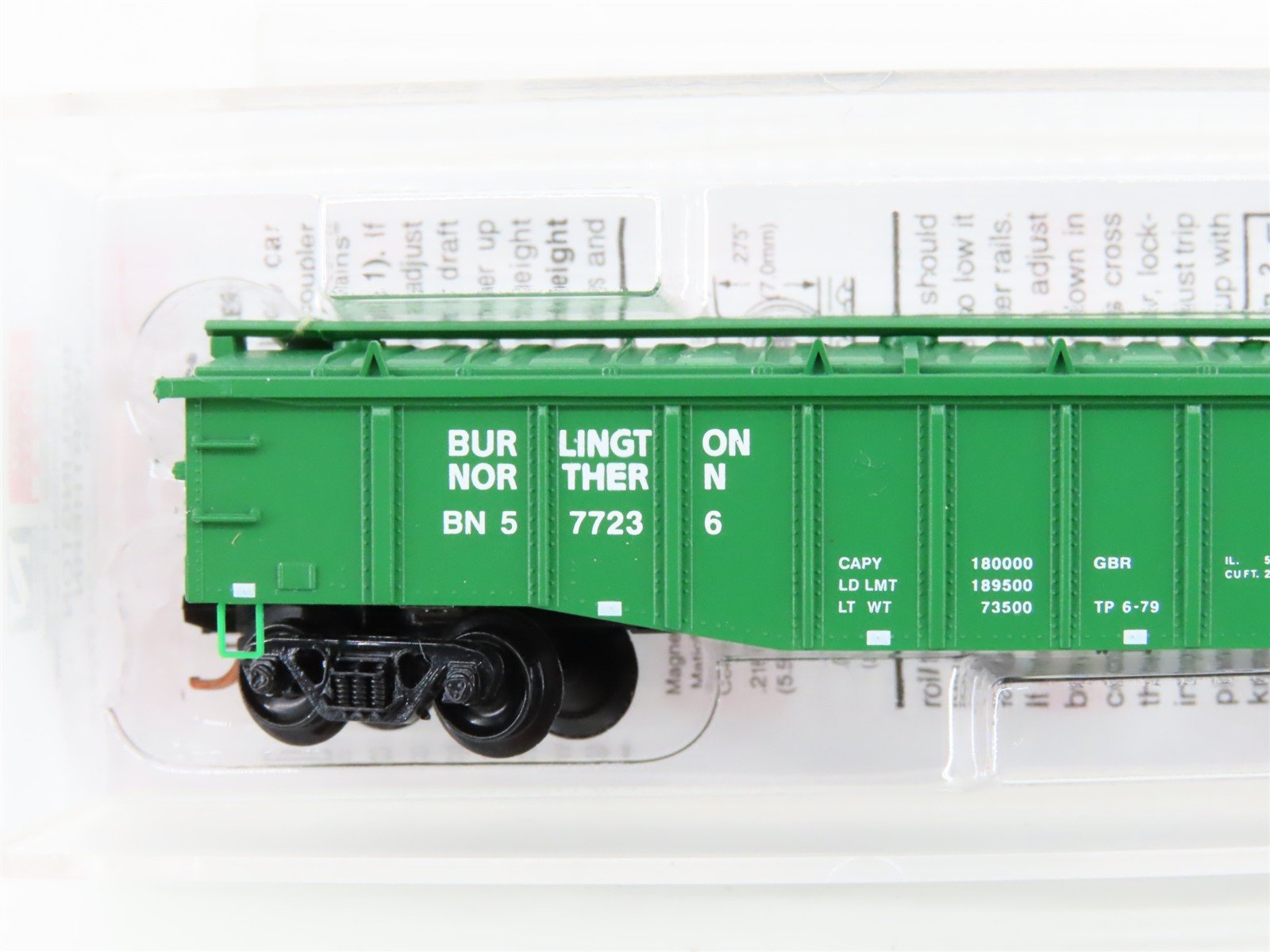 N Micro-Trains MTL 10600250 BN Burlington Northern 50' Covered Gondola #577236