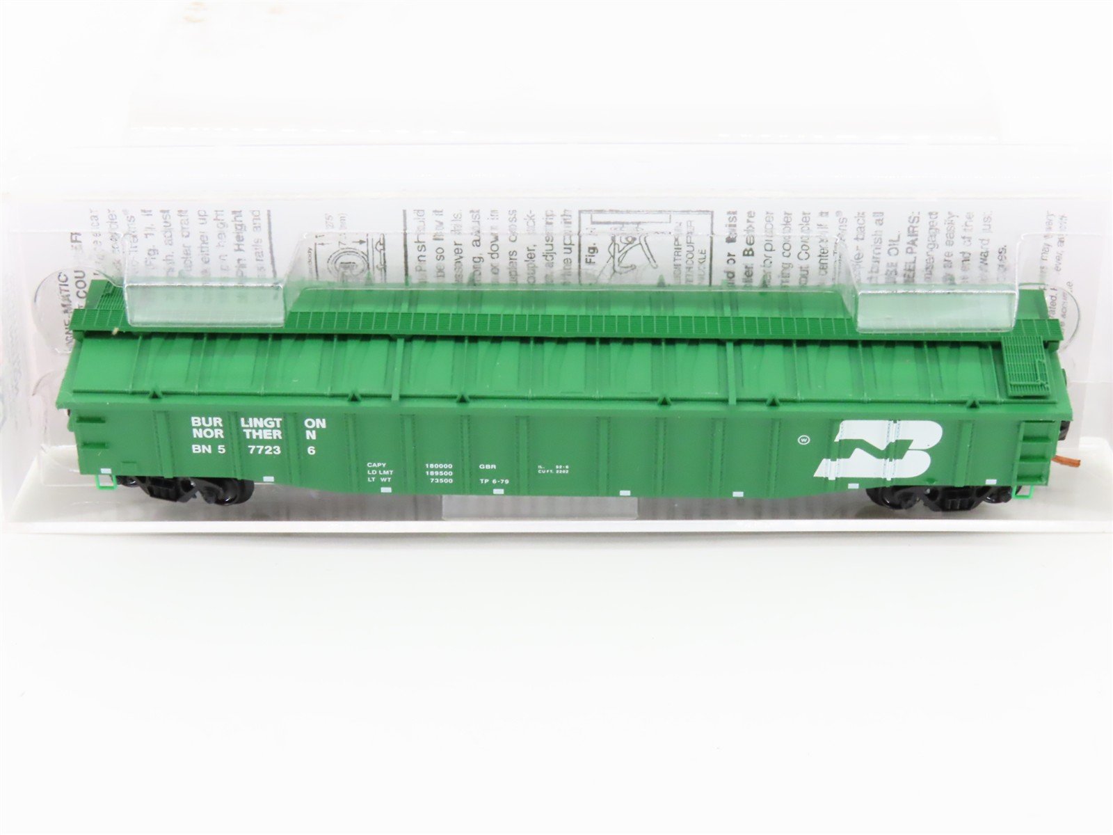 N Micro-Trains MTL 10600250 BN Burlington Northern 50' Covered Gondola #577236