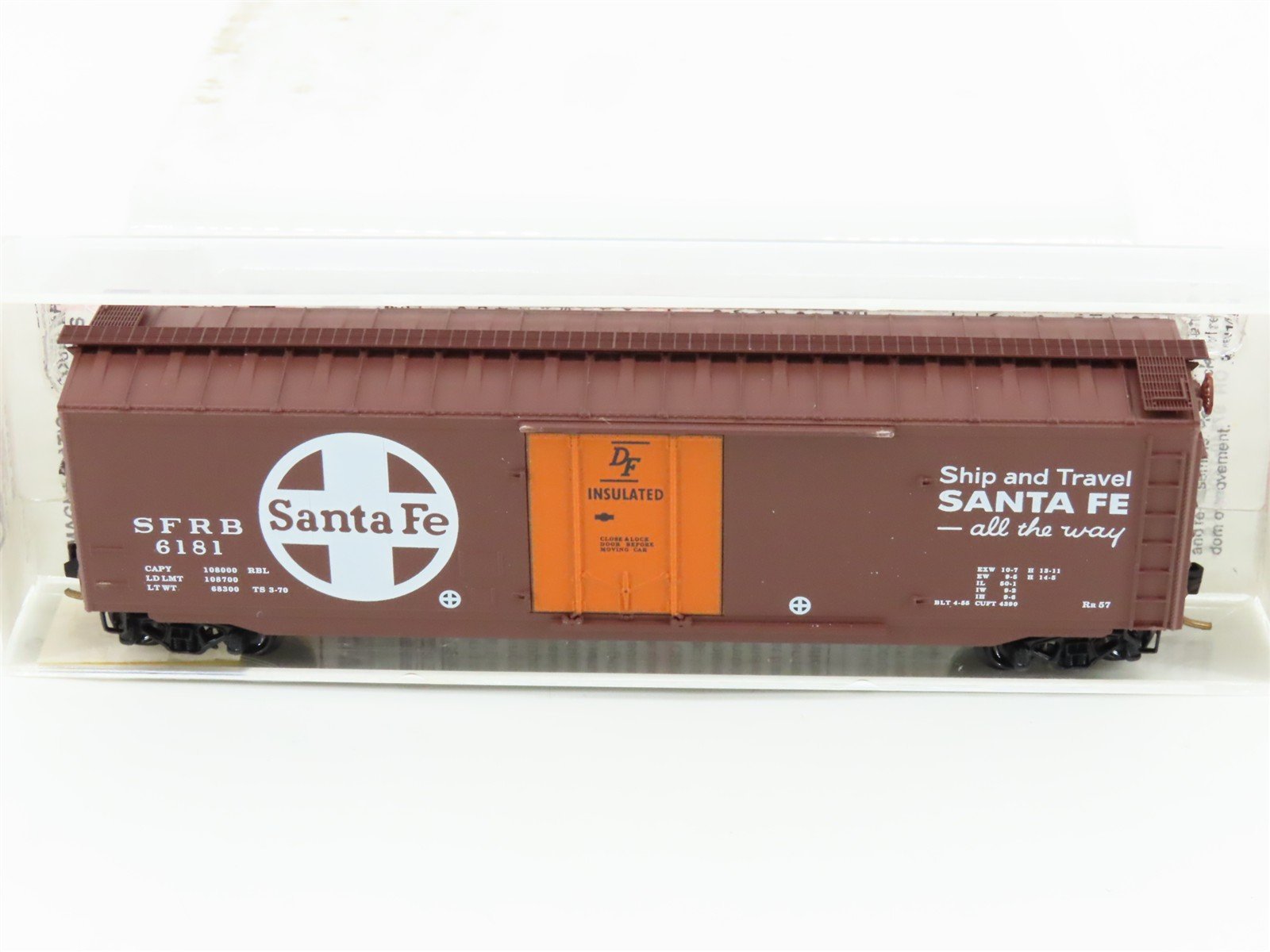 N Scale Micro-Trains MTL 32050/4 SFRB Santa Fe 
