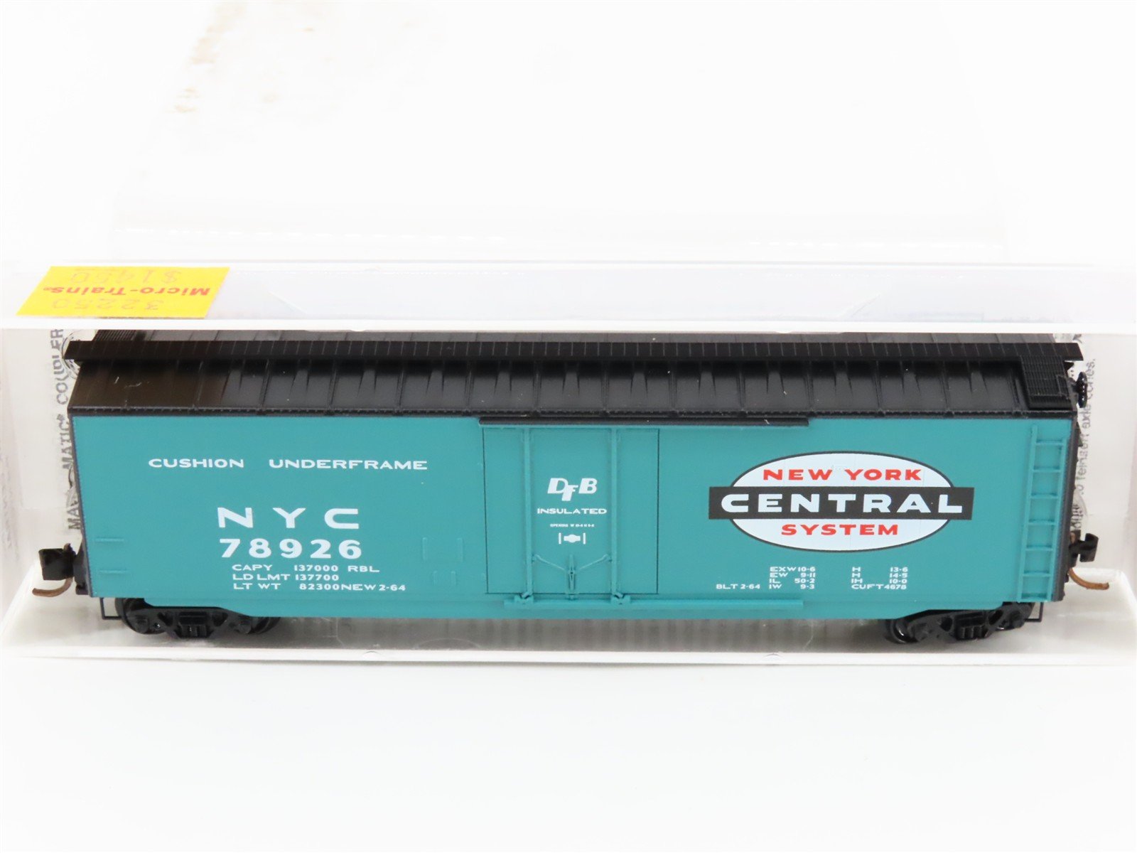 N Scale Micro-Trains MTL 32250 NYC New York Central 50' Plug Door Box Car #78926
