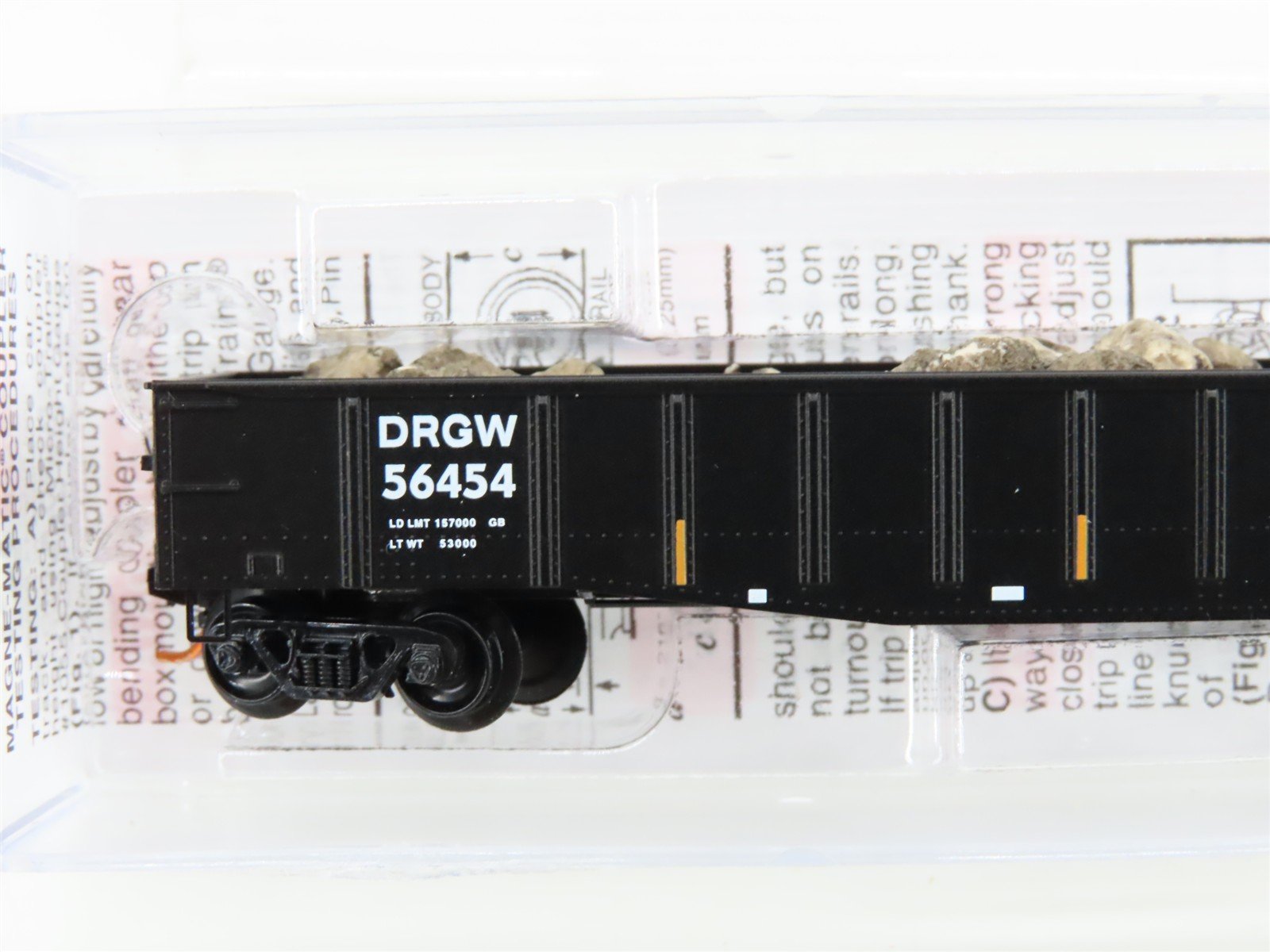 N Scale Micro-Trains MTL 10500141 D&RGW Rio Grande 50' Gondola #56454 w/ Load