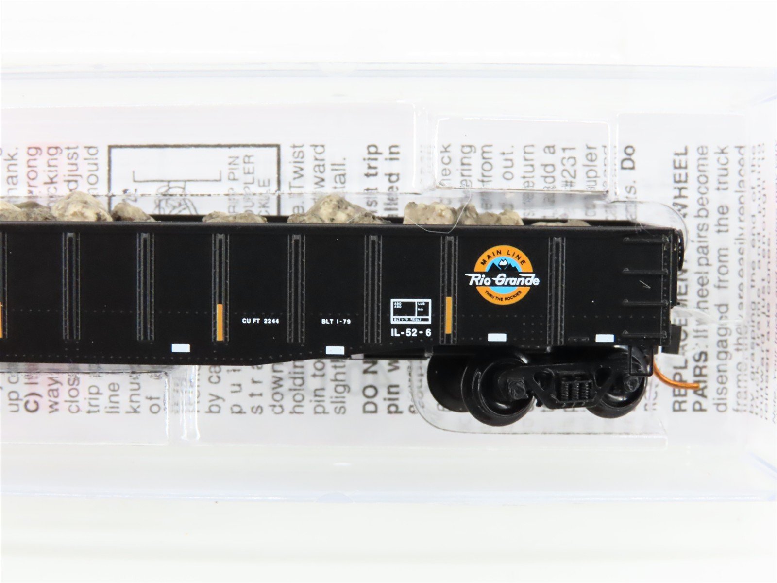 N Scale Micro-Trains MTL 10500141 D&RGW Rio Grande 50' Gondola #56454 w/ Load