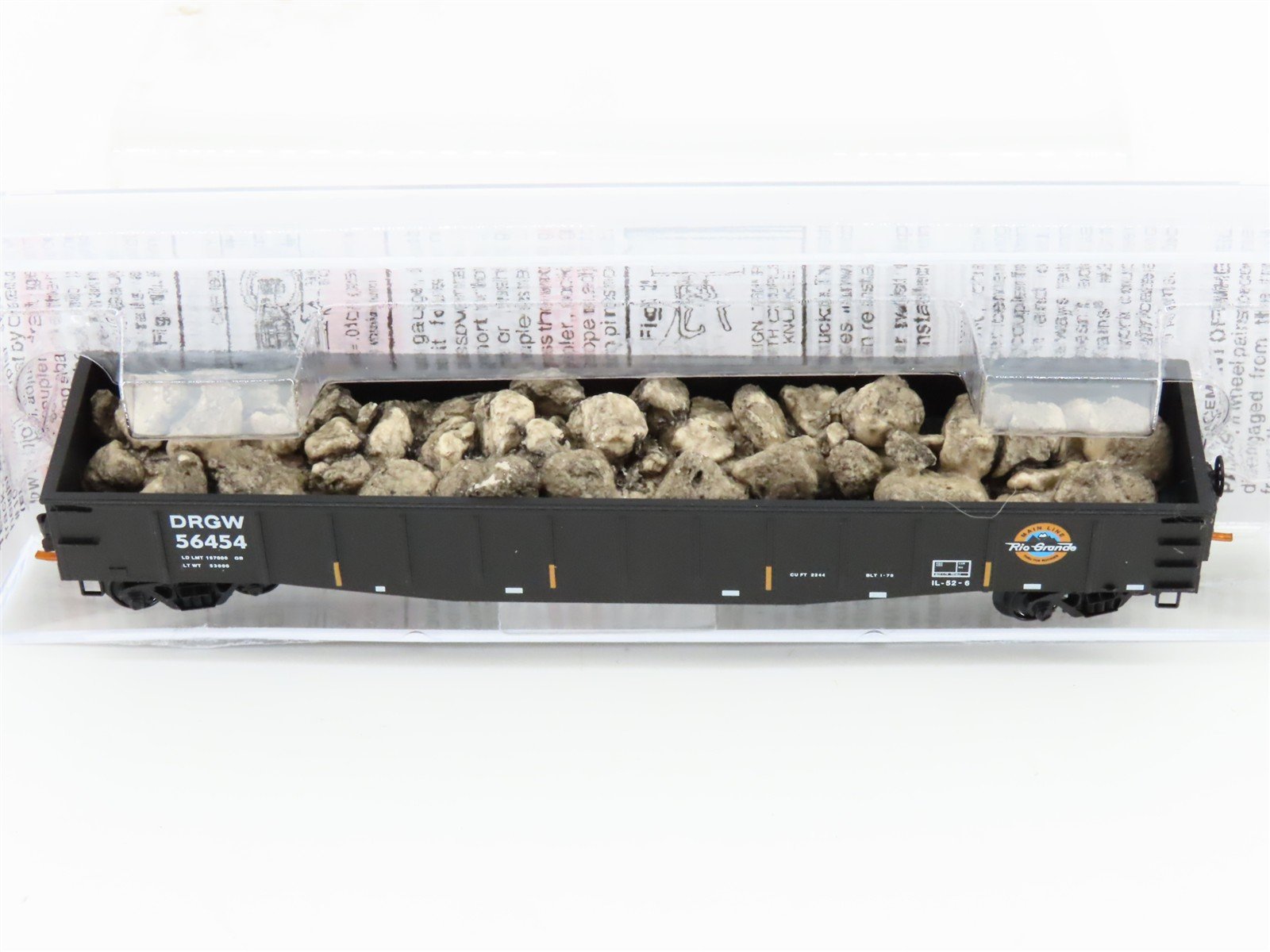 N Scale Micro-Trains MTL 10500141 D&RGW Rio Grande 50' Gondola #56454 w/ Load