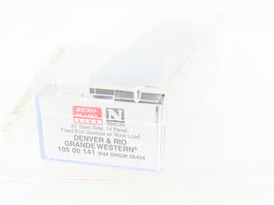 N Scale Micro-Trains MTL 10500141 D&RGW Rio Grande 50' Gondola #56454 w/ Load