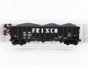 N Scale Micro-Trains MTL 10800170 SL-SF Frisco 3-Bay Hopper #88470 w/ Coal Load