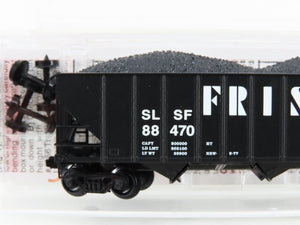 N Scale Micro-Trains MTL 10800170 SL-SF Frisco 3-Bay Hopper #88470 w/ Coal Load